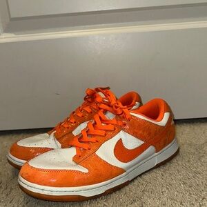 Nike Vibrant Orange and White Athletic Shoes